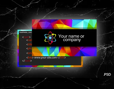 Business card / PSD Template / For IT Professionals