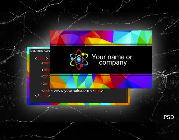 Business card / PSD Template / For IT Professionals