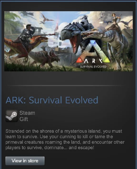 ARK: Survival Evolved (Steam gift, ROW/GLOBAL) + БОНУС