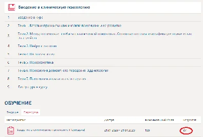 Введение в клиническую психологию (Синергия ответы)