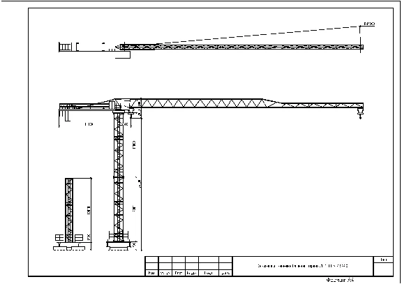 Tower crane ZEPPELIN ZBK-80 (autocad drawing)