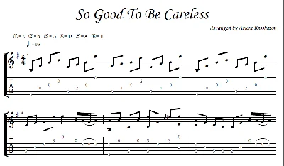 So Good to be Careless - fingerstyle guitar + tabs