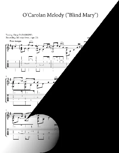 O´Carolan Melody ("Blind Mary")