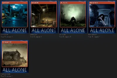 5 наборов карточек Steam игры All Alone: VR + 500 XP