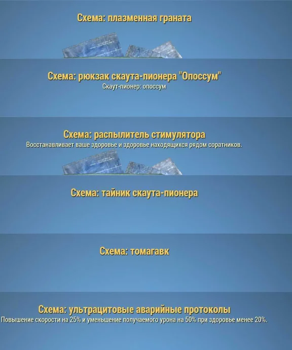 The most rare plans in fallout76