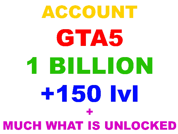 Grand Theft Auto V [1 BILLION+150 LEVEL] + MAIL