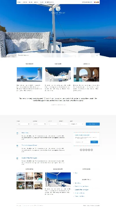 Aegean Resort - WordPress Theme | Business/Hotels