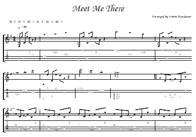Meet Me There - фингерстайл гитара + табы