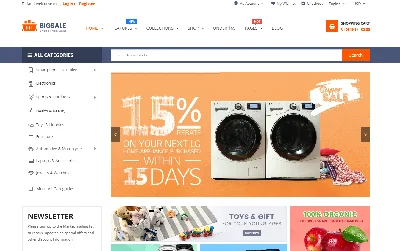 Template for online store BigSale