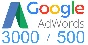 Google AdWords coupon (promotional code) for 3000/500 r