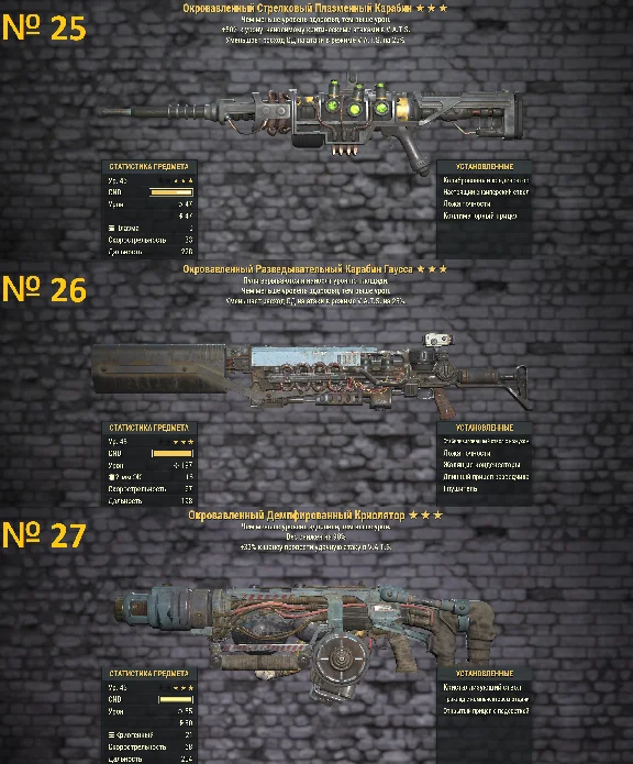 Fallout 76 | Best Legendary Weapons! Best price! (PC)