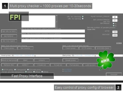FPI - Fast Proxy Interface = проксиЧекер, cURL multi