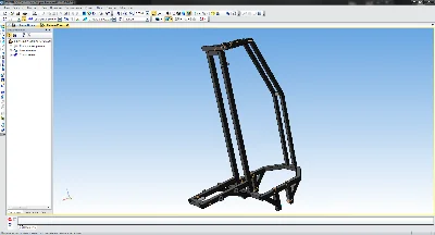 Аэролодка силовая установка - 3D модель в КОМПАС-3D