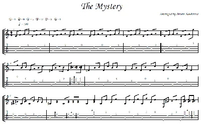 The Mystery - fingerstyle guitar + tabs