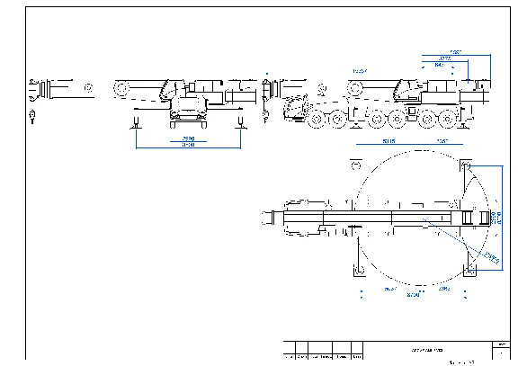 Crane drawing GROVE GMK 6300L  (dynamic block)