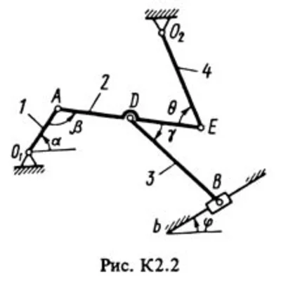 Решение К2-28 (Рисунок К2.2 условие 8 С.М. Тарг 1988 г)
