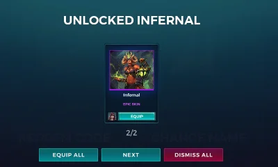 Paladins Infernal Seris Skin PC Ключ / Key