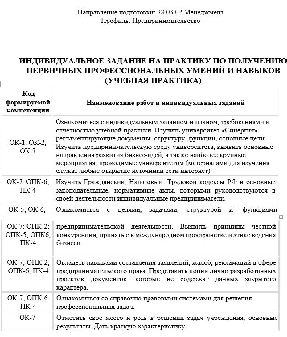 Synergy Management Practice (Entrepreneurship)