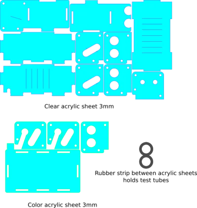 Формикарий из пробирок - арт. ТМ023