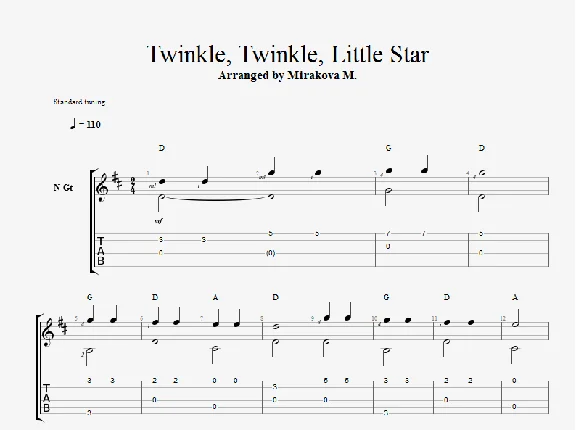 Twinkle, Twinkle, Little Star