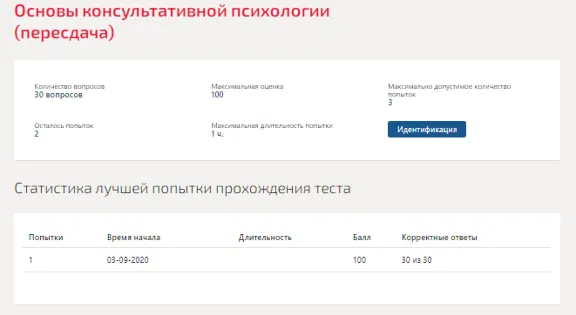 Основы консультативной психологии.Тест Синергия 2020