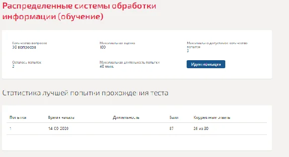 Распределенные системы обработки информации.Тест