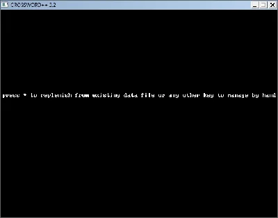 Program CROSSWORD 3.2
