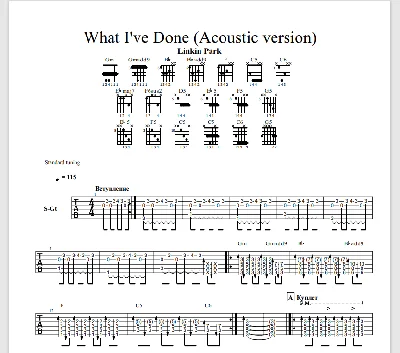 Linkin Park - What I´ve Done (TABS)