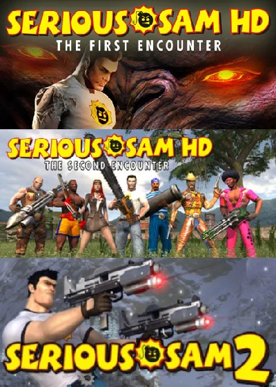 Serious Sam HD Gold + Serious Sam 2 STEAM KEY GLOBAL 🎁