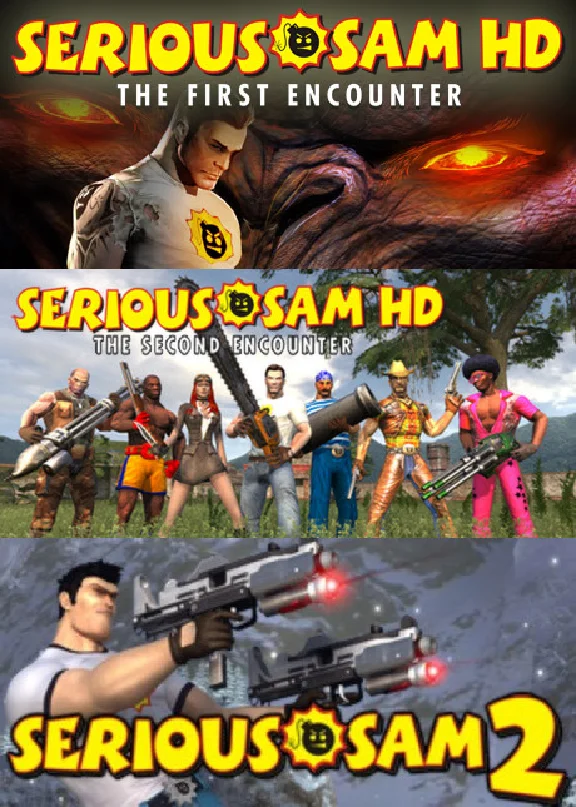 Serious Sam HD Gold + Serious Sam 2 STEAM KEY GLOBAL 🎁