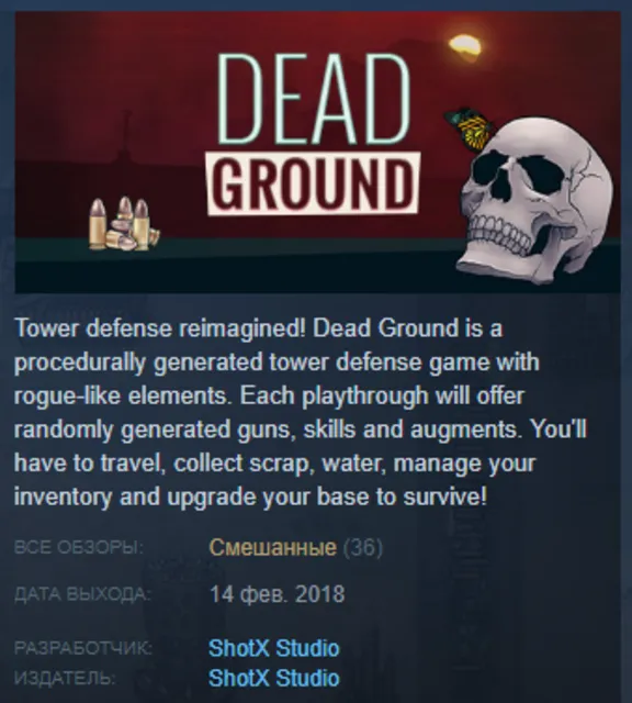 Dead Ground Steam Key Region Free