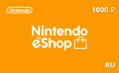 🔥 ПОДАРОЧНАЯ КАРТА NINTENDO ESHOP 1000 РУБ [RU] РОССИЯ