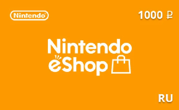 🔥 ПОДАРОЧНАЯ КАРТА NINTENDO ESHOP 1000 РУБ [RU] РОССИЯ