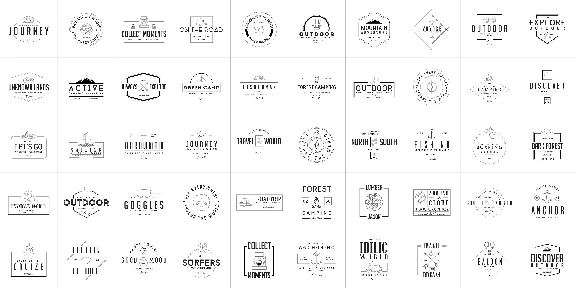 ✔️ Large pack of logo templates. 1800 files (Ai, PSD)