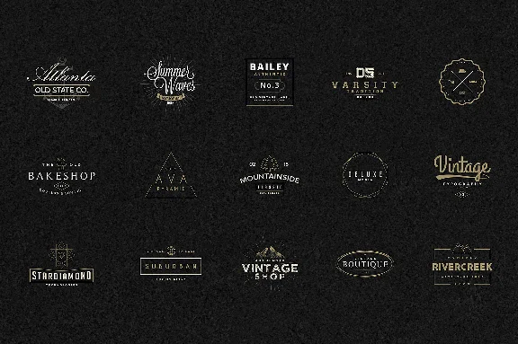 ✔️ Large pack of logo templates. 1800 files (Ai, PSD)