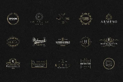✔️ Large pack of logo templates. 1800 files (Ai, PSD)