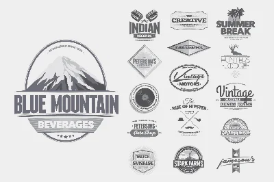 ✔️ Large pack of logo templates. 1800 files (Ai, PSD)