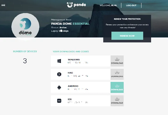 yPanda Dome Essential 180 дней / 3 устройства ключ