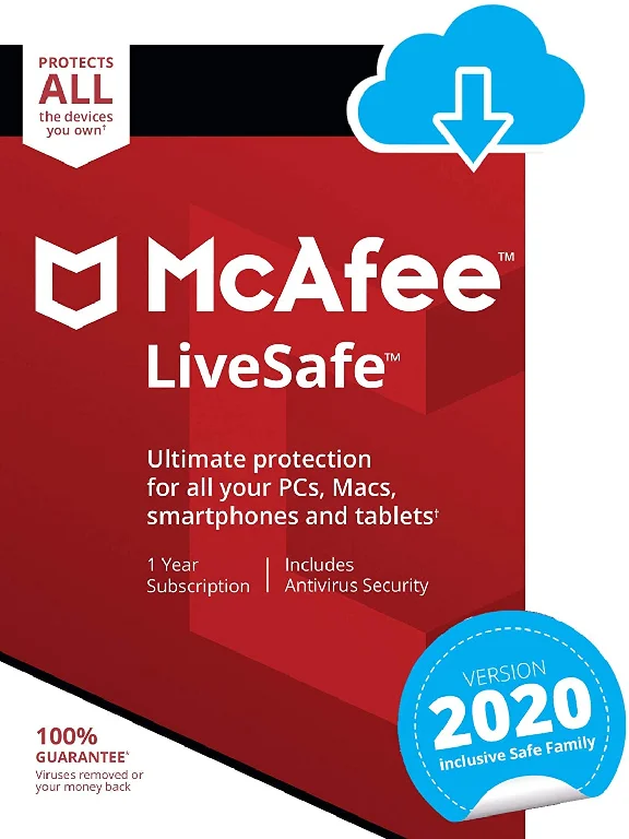 MCAFEE  LIVESAFE 2024 FOR 1 YEAR