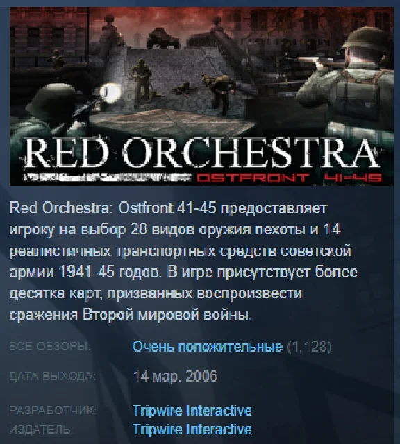 Red Orchestra: Ostfront 41-45 Guest Pass Gift RU/CIS