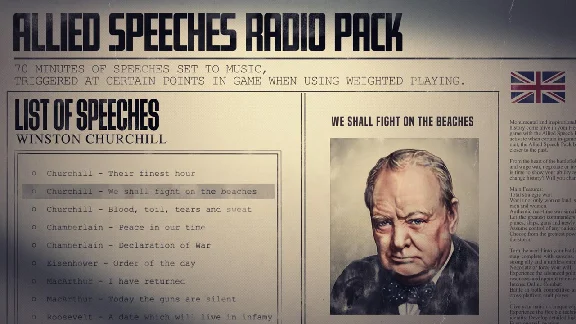 Hearts of Iron IV: Allied Speeches Music Pack (DLC)