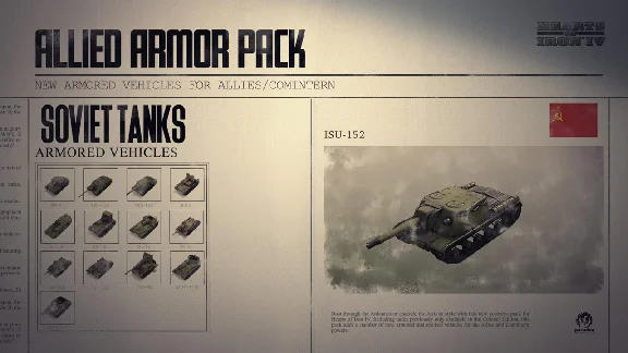 Hearts of Iron IV: Allied Armor Pack >> DLC | STEAM KEY
