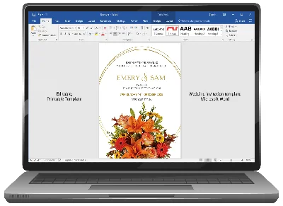 Приглашение на свадьбу Осень №246