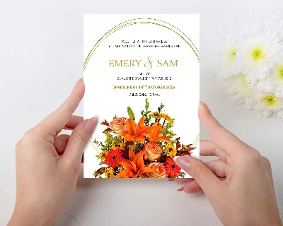 Приглашение на свадьбу Осень №246