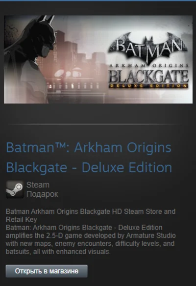 Batman: Arkham Origins Blackgate (Steam Gift RegFree)