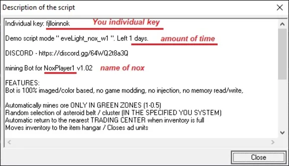 Eve Echoes Bot for mining ore pack for 3 windows 30 day