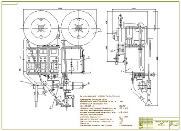Чертеж автомата сварочного А-1412 (общий вид)