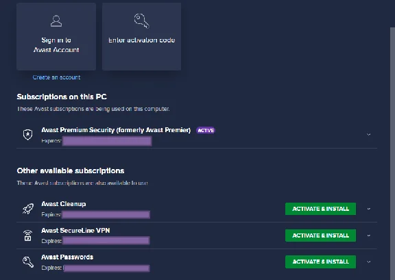 yAvast Ultimate (Cleanup+VPN+AntiTrack)- 600+days/9PC