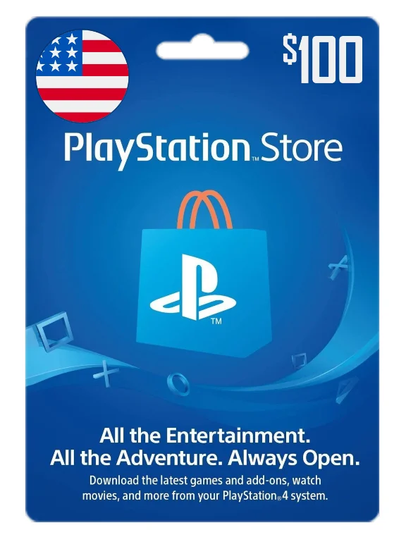 (PSN) Playstation Network 100 USD / Scan (USA) ✅