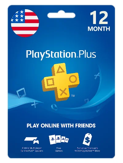 (PSN) Playstation Plus 12 Mount 365 Day (USA)✅Wholesale